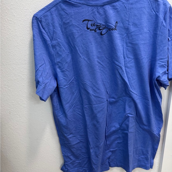 Bella + Canvas “You Decide” Emoji Graphic Tee Blue Size L - Picture 5 of 5